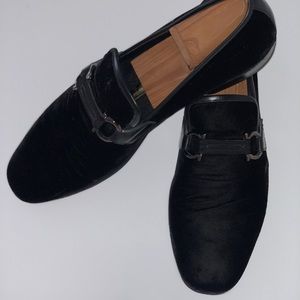 Men’s Salvatore ferragamo shoes velvet slip on 9.5